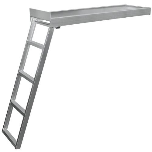 JIF Marine 4-Step - Flat Front Deck Under Deck Pontoon Ladder