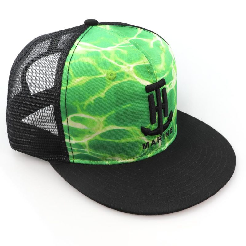 aqua camo logo flatbill hat 28007664255019