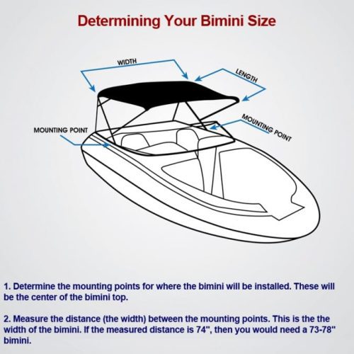 biminis premium 4 bow pontoon boat bimini top cover 16792692064299