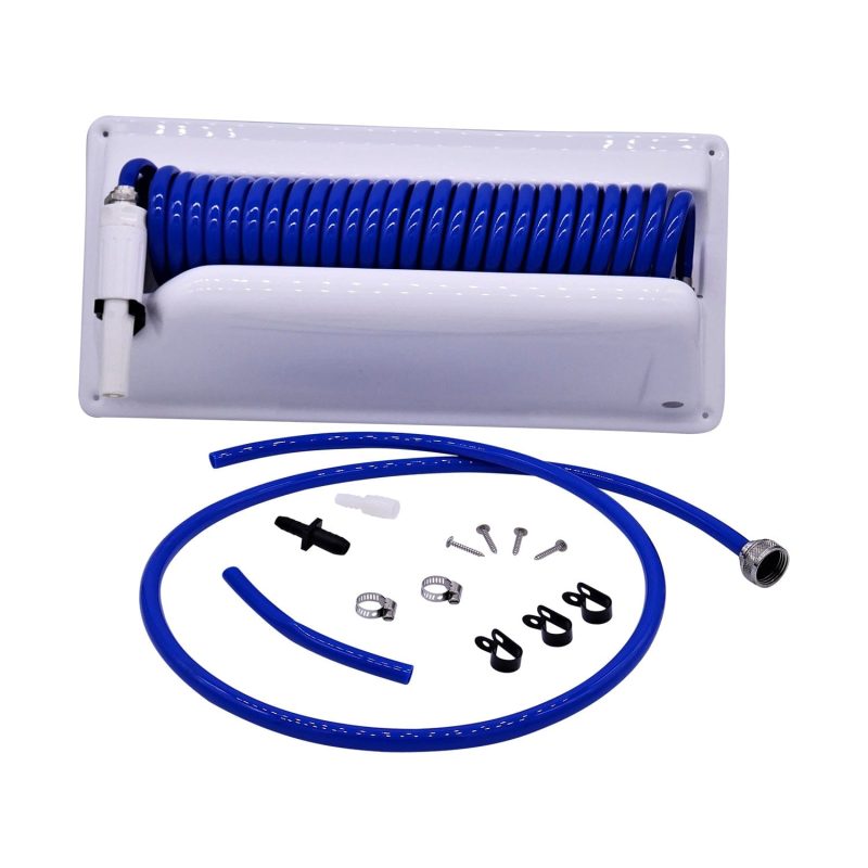 T-H Marine Blue Hose & Nozzle Wash Down Hose Holder Station