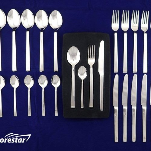 galleyware 24 piece stainless steel nautical theme cutlery flatware set 16792703959083