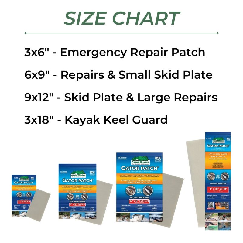 gator guard gator patch fiberglass reinforced repair patch 33062375555115