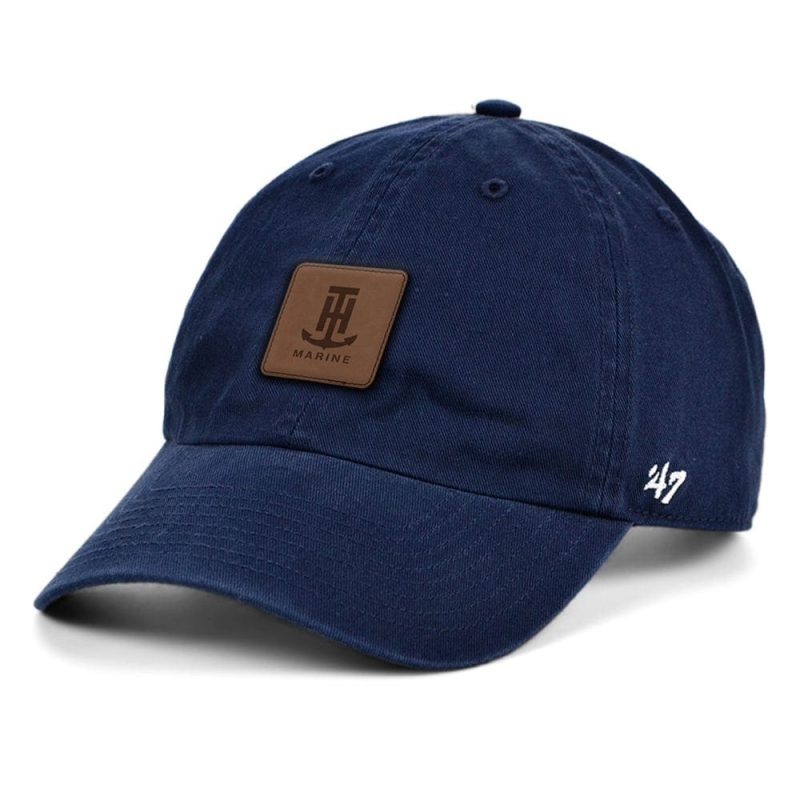 hats unstructured leather patch logo hat 30354397167659