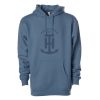 T-H Marine Hooded Sweatshirt Blue Anchored Logo Hoodie