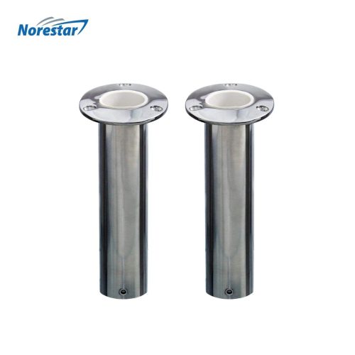 Norestar Rod Holders 15 Degree Two Flush Mounted Stainless Steel Fishing Rod Holders