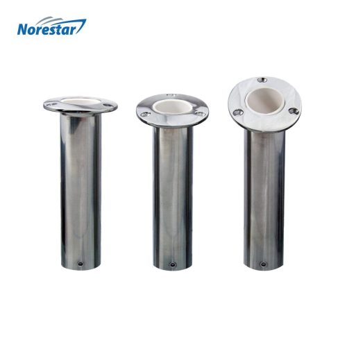 rod holders two flush mounted stainless steel fishing rod holders 16792712773675