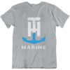 TH Marine Gear Small Gray Large Logo T-Shirt