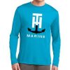 TH Marine Gear Small Neon Blue Long Sleeve Performance T-Shirt