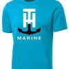 TH Marine Gear Small Neon Blue Short Sleeve Performance T-Shirt