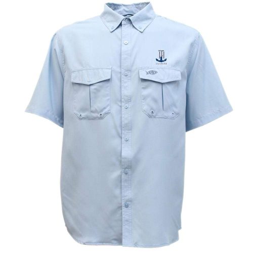 T-H Marine Supplies T-H Marine Embroidered AFTCO Rangle SS TECH SHIRT Sky Blue