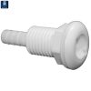 TH Marine Gear Thru hull - Straight - 1/2" Hose - White (TH-502-DP) 1/2 inch Straight Thru-Hull Fittings