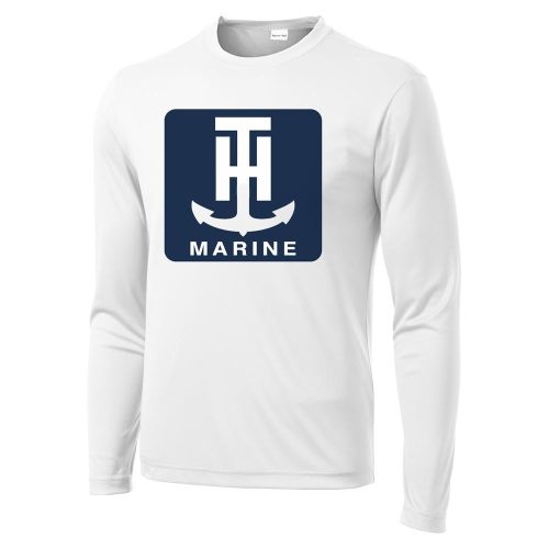 TH Marine Gear White Long Sleeve Performance T-Shirt